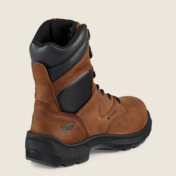 Red Wing Mens Safety Boots - Flexbond - 8-inch Toe Metguard - Brown - QYI937680